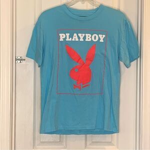 Playboy x PacSun Men’s Tee Turquoise Size Medium